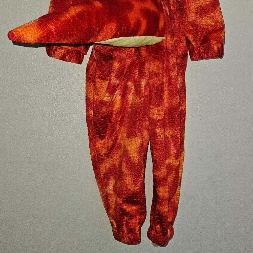 NEW Orange Monster Halloween Costume Toddler 2-3T Hooded Jumpsuit Hyde & Eek